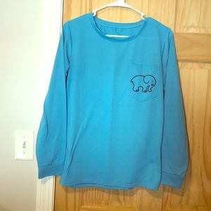 Long sleeve Ivory Ella shirt.